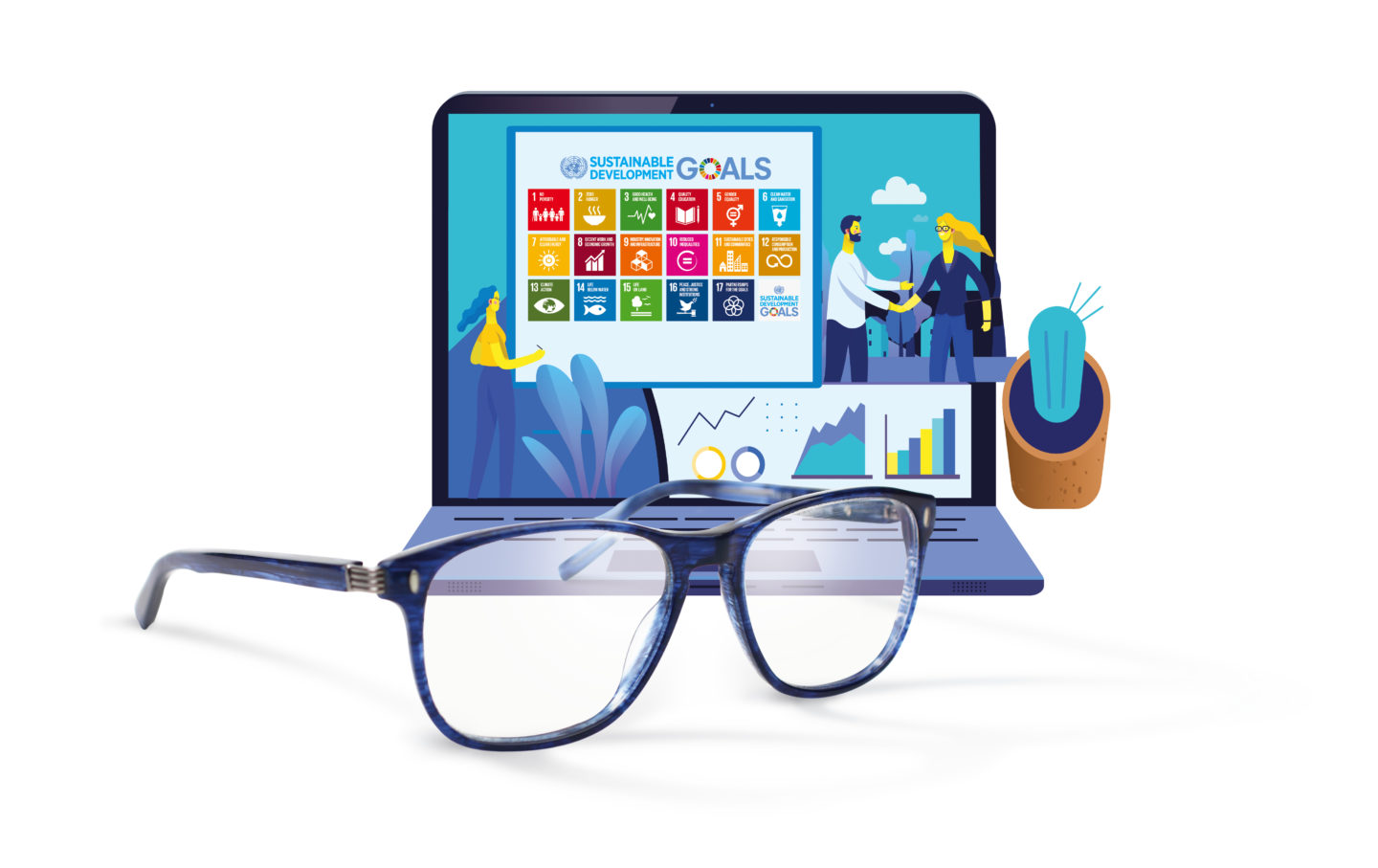 Eyeglasses smart working