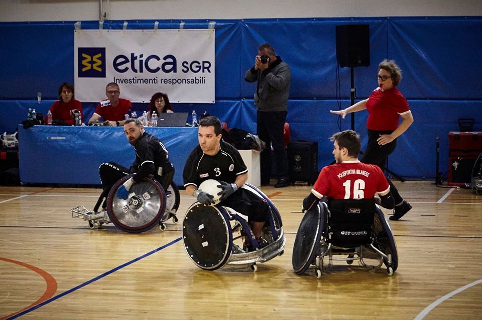 rugby in carrozzina Milano