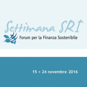 Settimana SRI e Salone: 15-24 novembre 2016