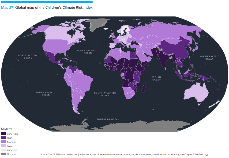children climate risk index