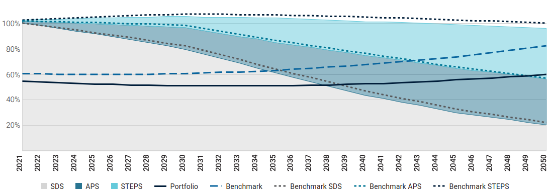 Comparison with Valori Responsabili portfolio year-end 2020