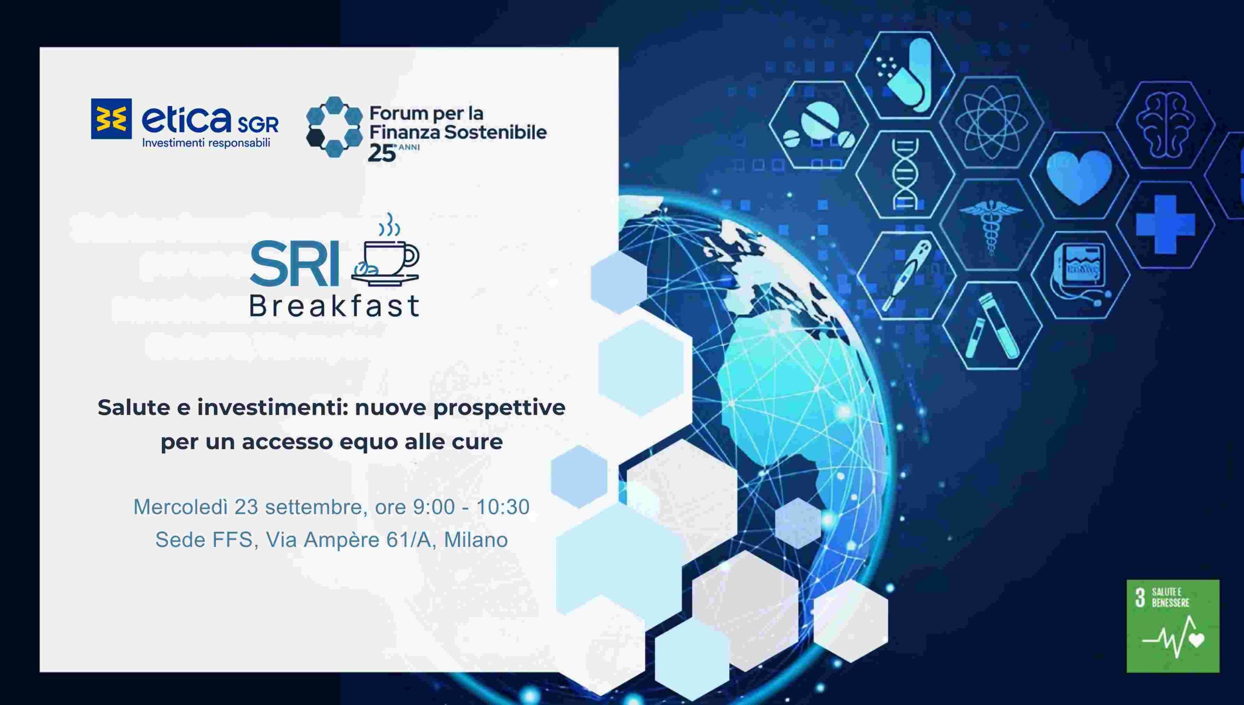 SRI Breakfast - Forum per la Finanza Sostenibile - Etica Sgr SRI Breakfast - 23 settembre 2026
